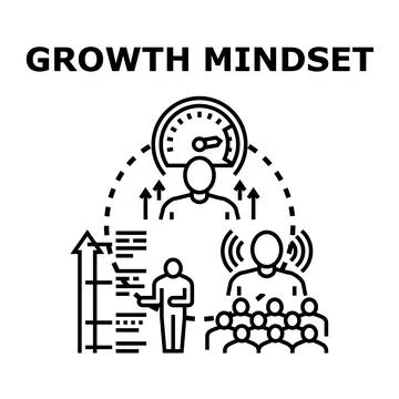 Growth mindset concept of personal business development Stock Illustration