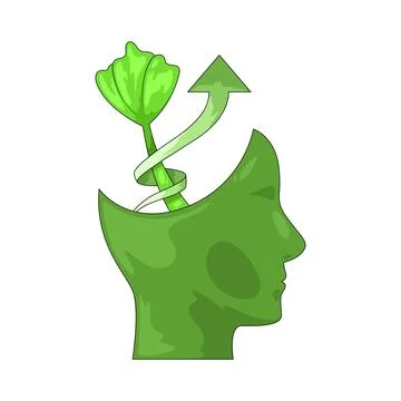 Growth mindset illustration Stock Illustration