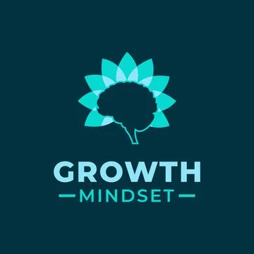 Growth Mindset logo design vector template. Logo design with Next level min.. Stock Illustration