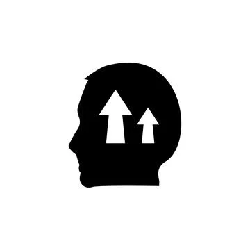 Growth Mindset, Potential Development, Leadership Education Solid Flat Vect.. Illustrazione stock