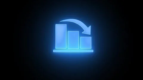 Growth object animation. Increase sales in business outline cartoon 4K video Stock Footage 306030589