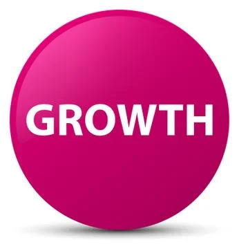 Growth pink round button Stock Illustration