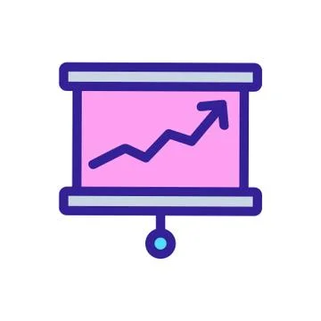 Growth planning icon vector. Isolated contour symbol illustration Stock Illustration