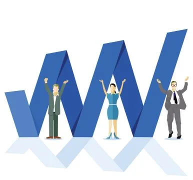 Growth Progress illustration Stock Illustration