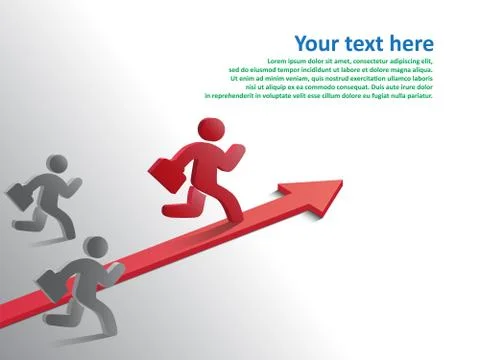 Growth of progressive business Stock Illustration