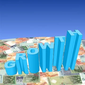 Growth with ringgit Ilustración de archivo