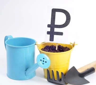 Growth of the ruble Stock Photos