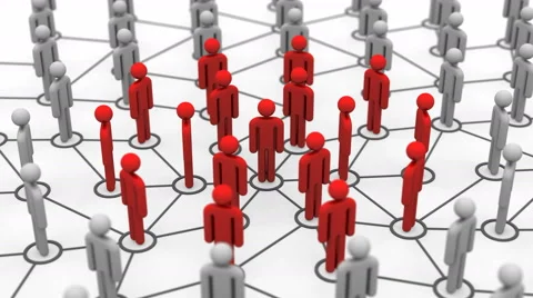 Growth of Social Network Stock Footage 49732416