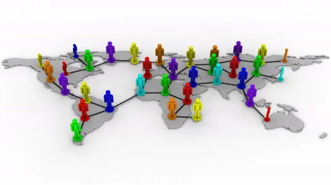 Growth of Social Network Stock Footage 50609168