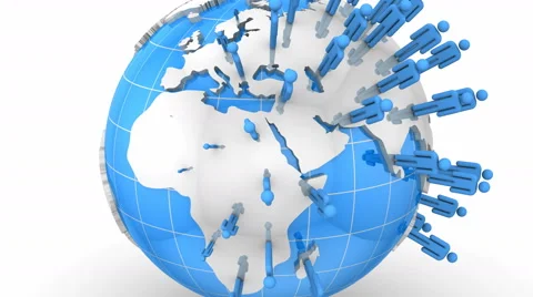 Growth of Social Network Stock Footage 51073342