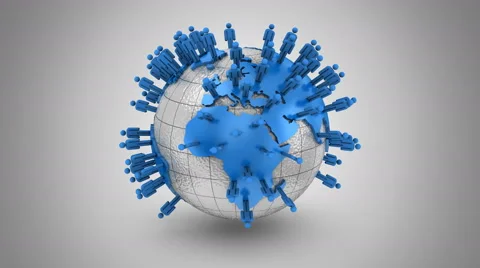 Growth of Social Network Stock Footage 63028995