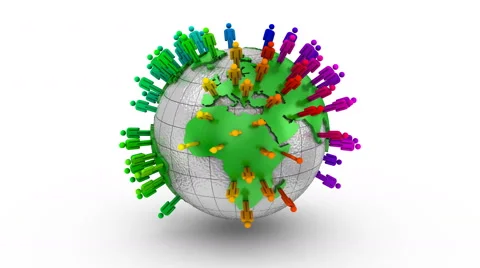 Growth of Social Network Stock Footage 63112033