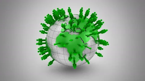 Growth of Social Network Stock Footage 63166078