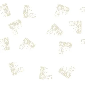 Growth spring glyph seamless pattern Illustrazione stock