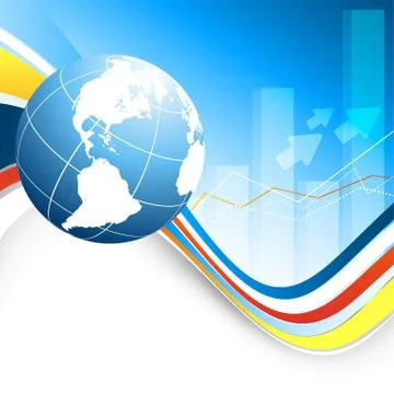 Growth statistic frame. eps10 Stock Illustration