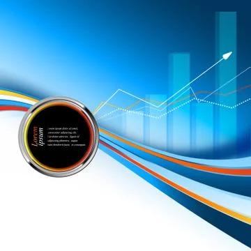 Growth statistic frame. eps10 Stock Illustration