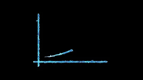 Growth up stock markets blue chart 2d animation, Digital blue bar chart wit.. Stock Footage 305166497