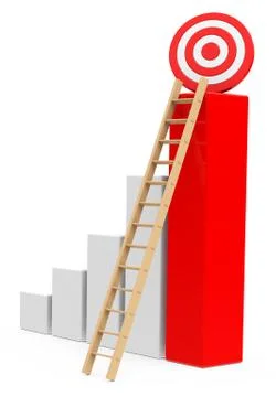 The growth target Stock Illustration