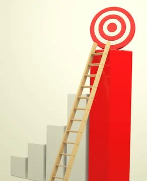 The growth target Stock Illustration