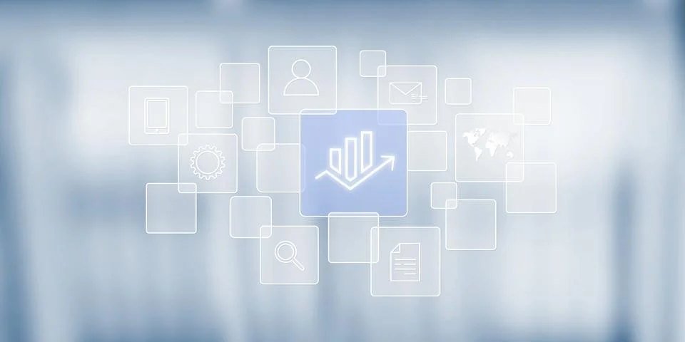 Growth Technology background Stock Photos