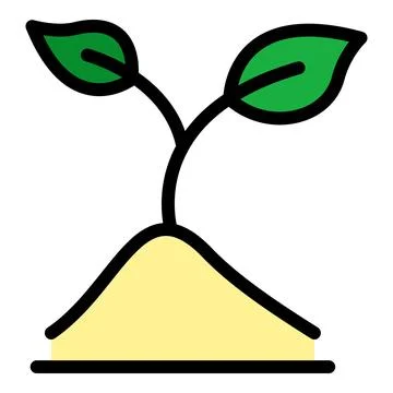 Growth value icon vector flat Illustrazione stock