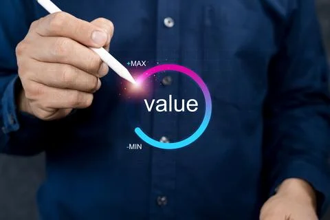 Growth value, increase value, value added or business growth concept. Stock Photos
