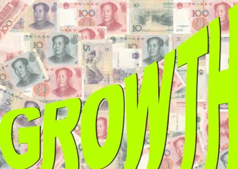 Growth with yuan Stock Illustration
