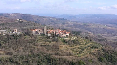 Groznjan Old Town Stock Footage 104810601