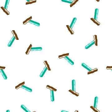 Grub axe hatchet isometric icon seamless pattern Stock Illustration