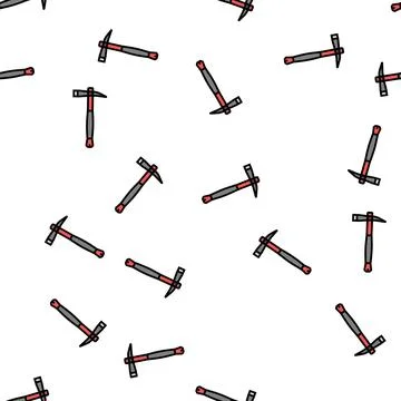 Grub axe hatchet vector seamless pattern Stock Illustration