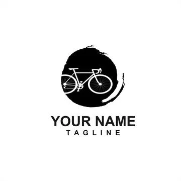Grudge simple bicycle logo and vector icon Illustrazione stock