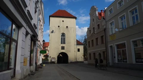 Grudziądz Gate in the old town Stock Footage 333970088