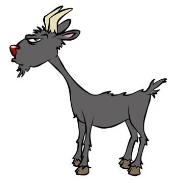 Gruff billy goat Stock Illustration