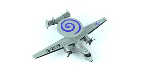 Grumman E-2 Hawkeye Airborne Early Warning and Control Aircraft. Видео 295455625
