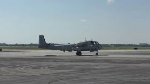 Grumman OV-1 Mohawk Stock Footage 69254045