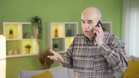 Grumpy and angry old man. Video stock 236311007