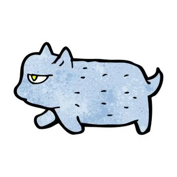 Grumpy cartoon cat Illustrazione stock