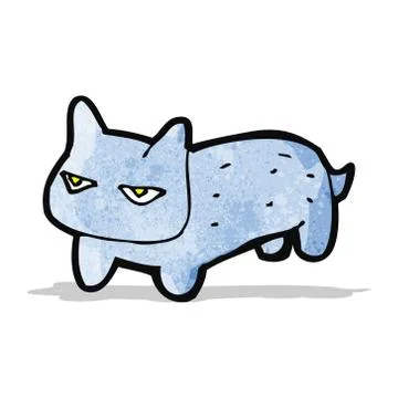 Grumpy cartoon cat Illustrazione stock