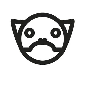 Grumpy cat. Stock Illustration