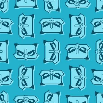 Grumpy Cat pattern seamless. Angry pet background. vector texture Illustrazione stock