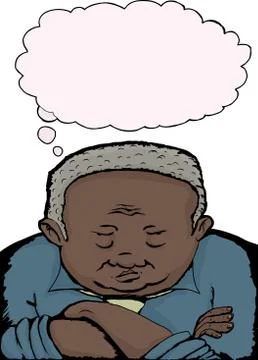 Grumpy Old Man Illustrazione stock