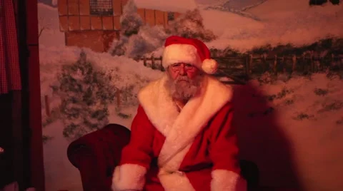 Grumpy Santa Claus Stock Footage 44643690