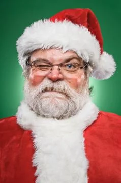 Grumpy santa claus Stock Photos