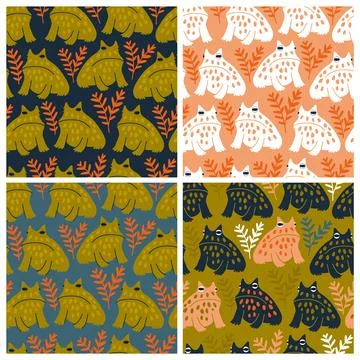 Grumpy toads Stock Illustration