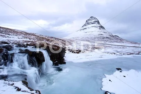 Grundarfjorour famous mountain iceland Stock Photos