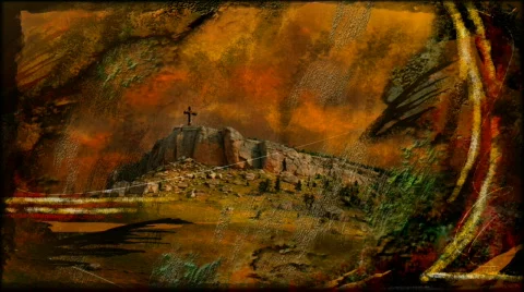 Grundge cross loop Stock Footage 282896