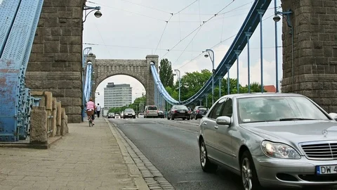 Grundwalski Bridge 스톡 동영상 89859446