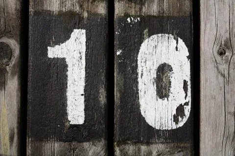 Grunge '10' Foto stock