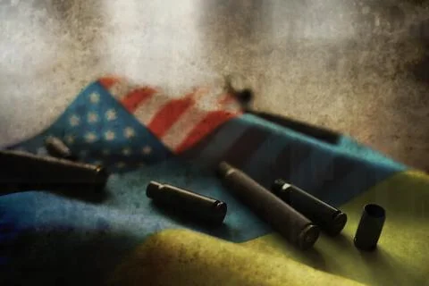 Grunge abstract background. Background concept of the war in Ukraine. Sleev.. Stock Photos