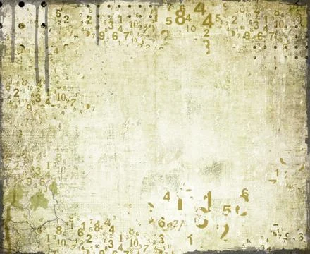 Grunge abstract background with numbers Stock Illustration